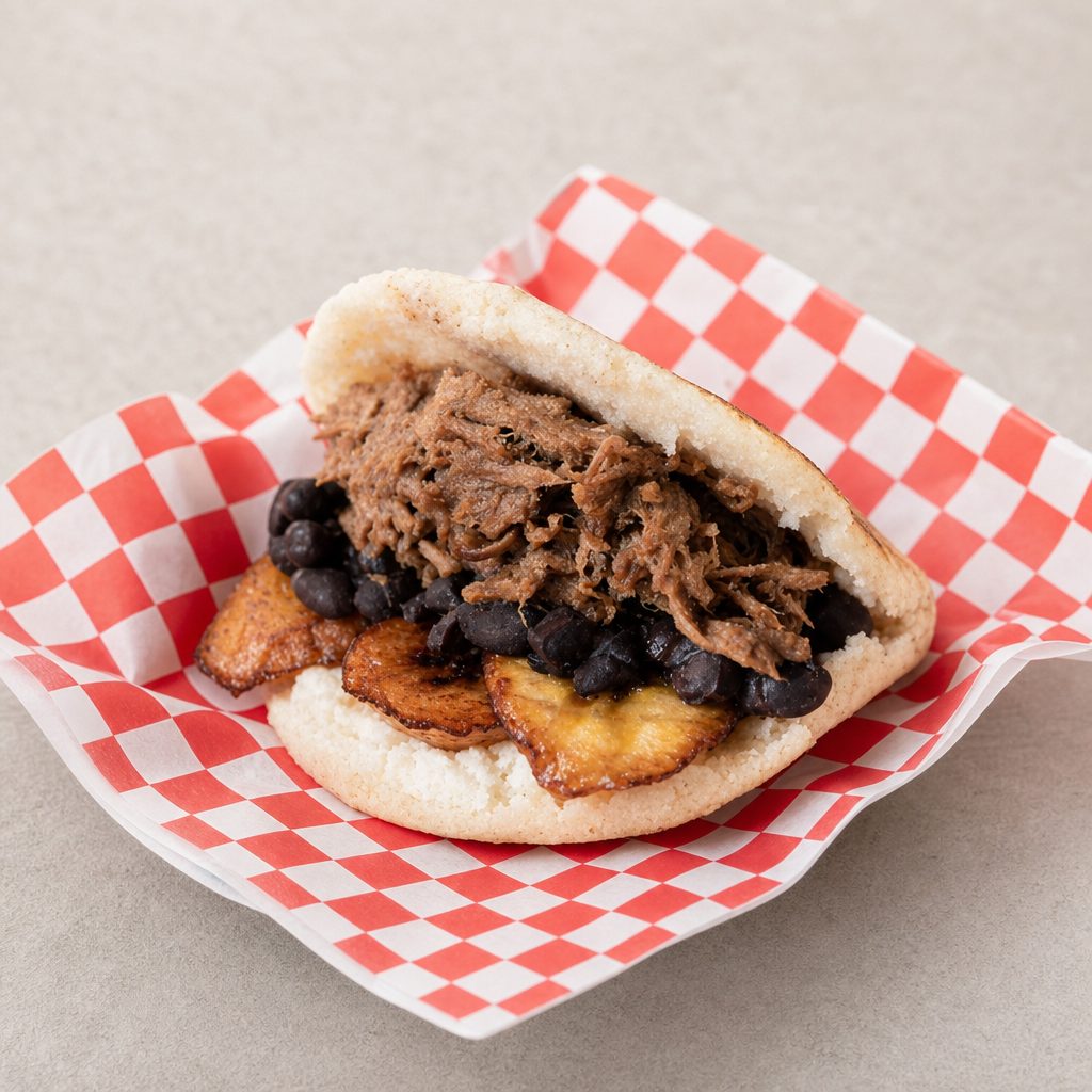 Beef Pabellón Arepa.