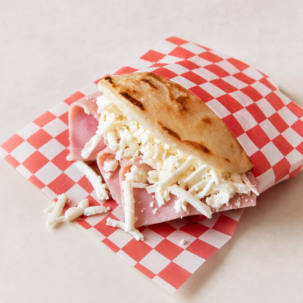 Ham & Cheese Arepa.