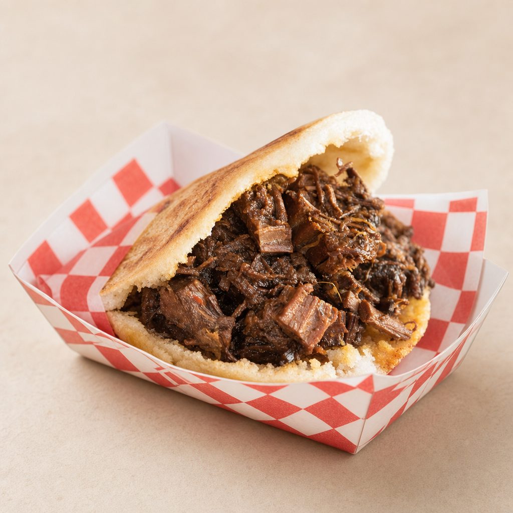 Asado Negro Arepa.