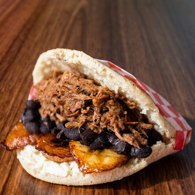 Beef Pabellón Arepa.