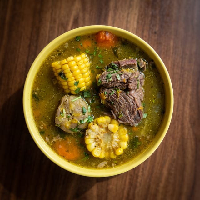 Sopa de Costilla de Res.