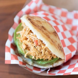 Shredded Chicken & Avocado Arepa