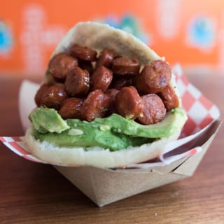 Chistorra & Avocado Arepa