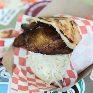 Cheese & Sweet Plantains Arepa